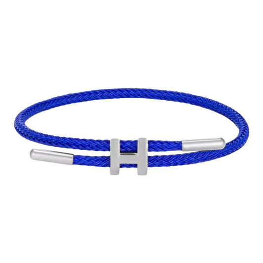 Blue H Rope Bracelet (PRE-ORDER)