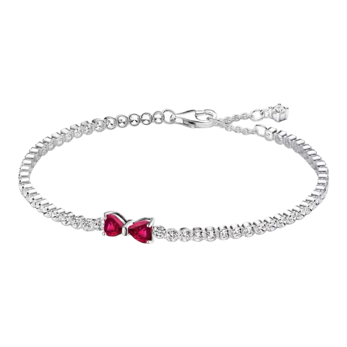 Red Bow tennis bracelet (PRE-ORDER)