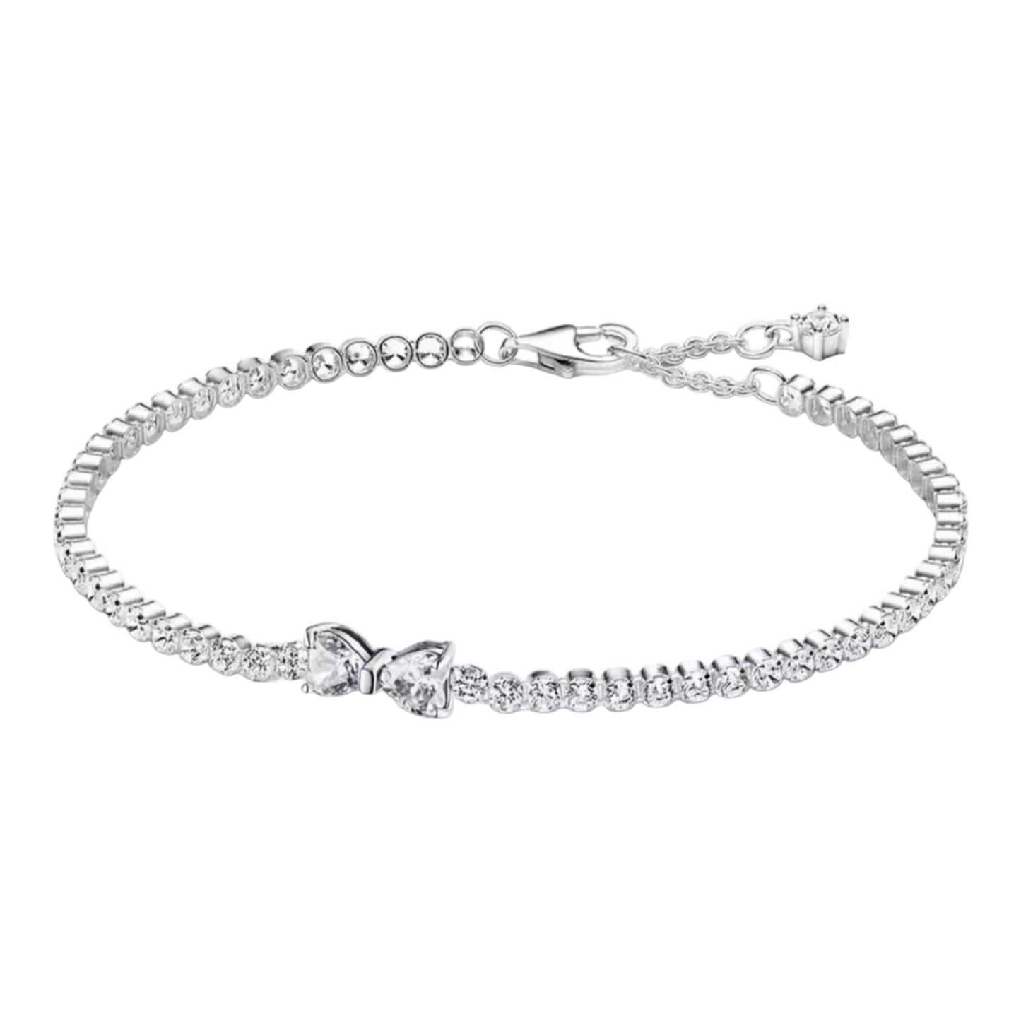 Silver Bow tennis bracelet (PRE-ORDER)