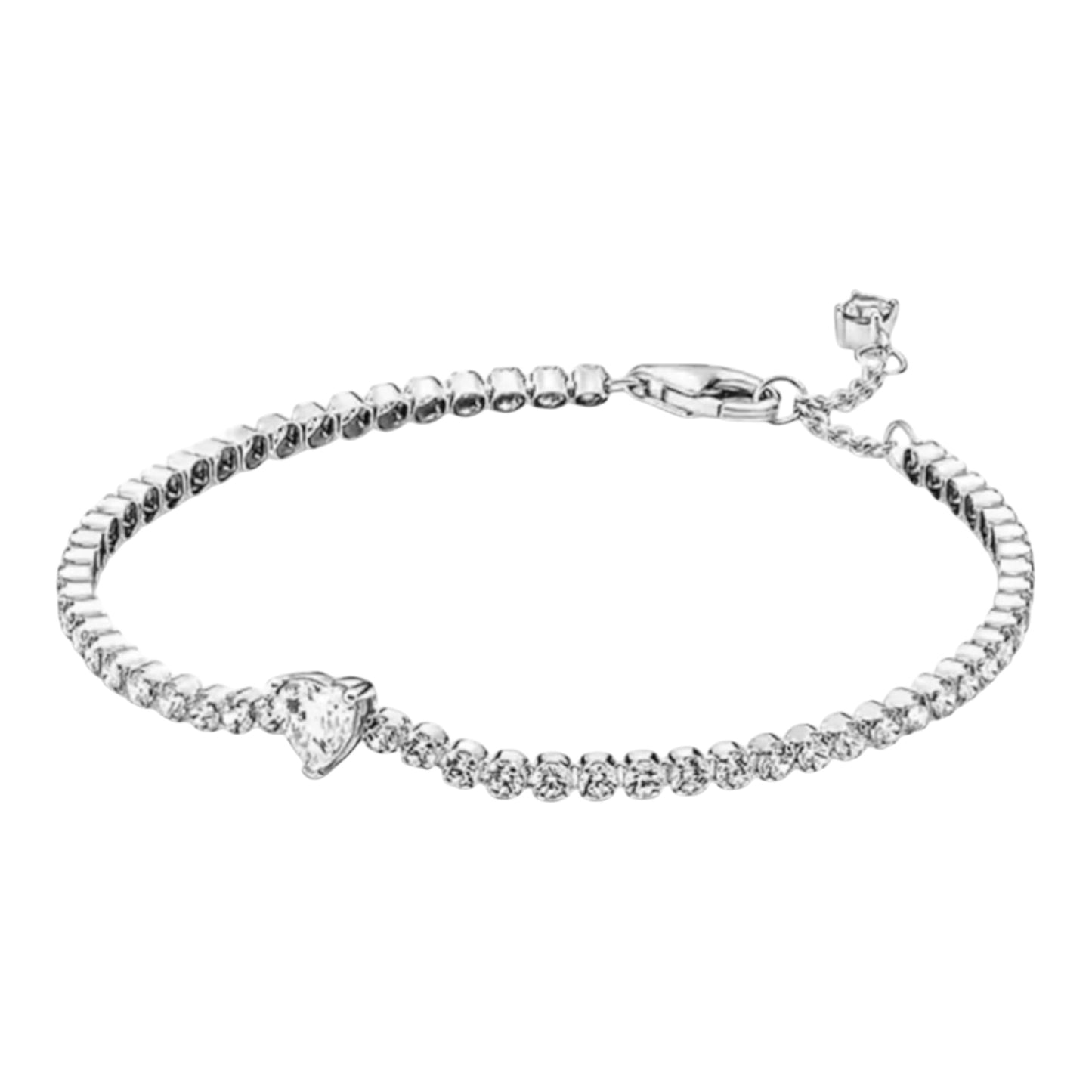 Silver Heart tennis bracelet (PRE-ORDER)