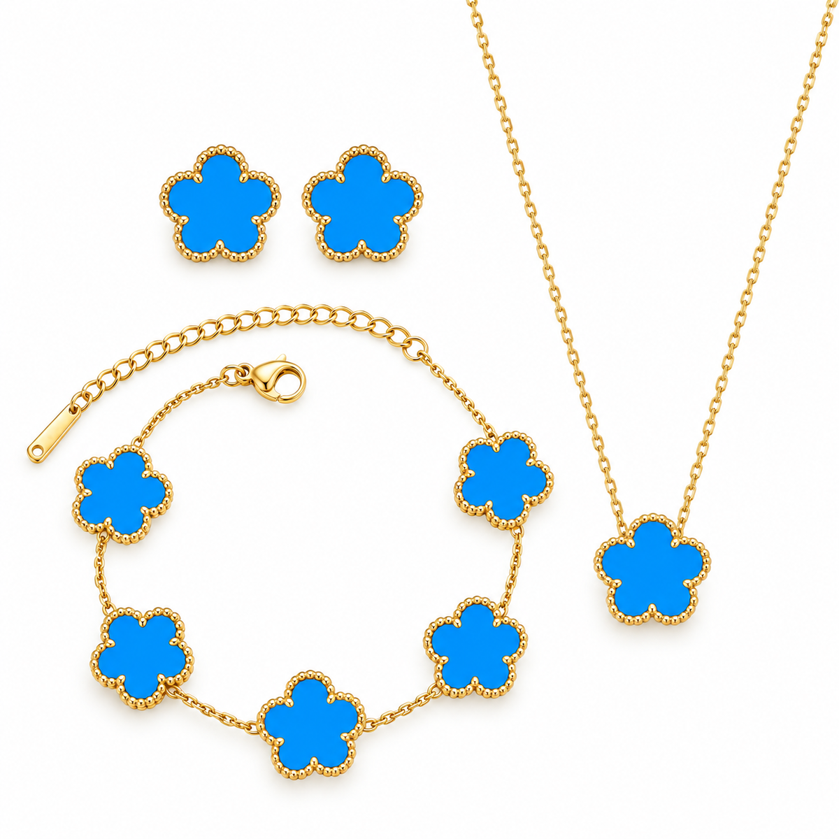 The Gold “Skye” Clover Set
