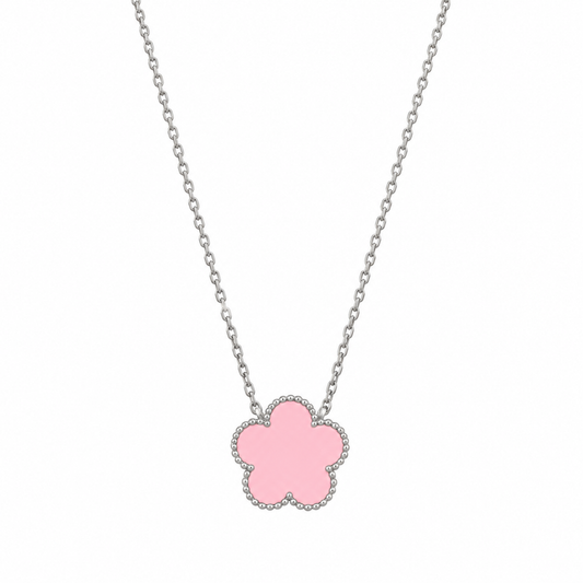 The Silver “Rosá” Clover Necklace