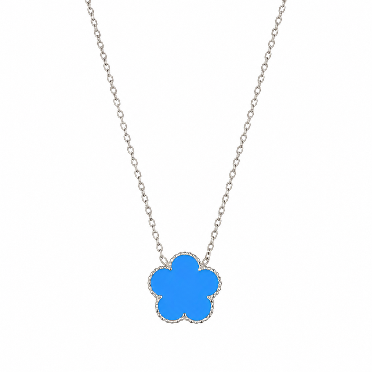 The Silver “Skye” Clover Necklace