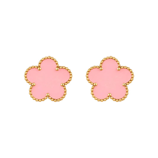 The Gold “Rosá” Clover Earrings