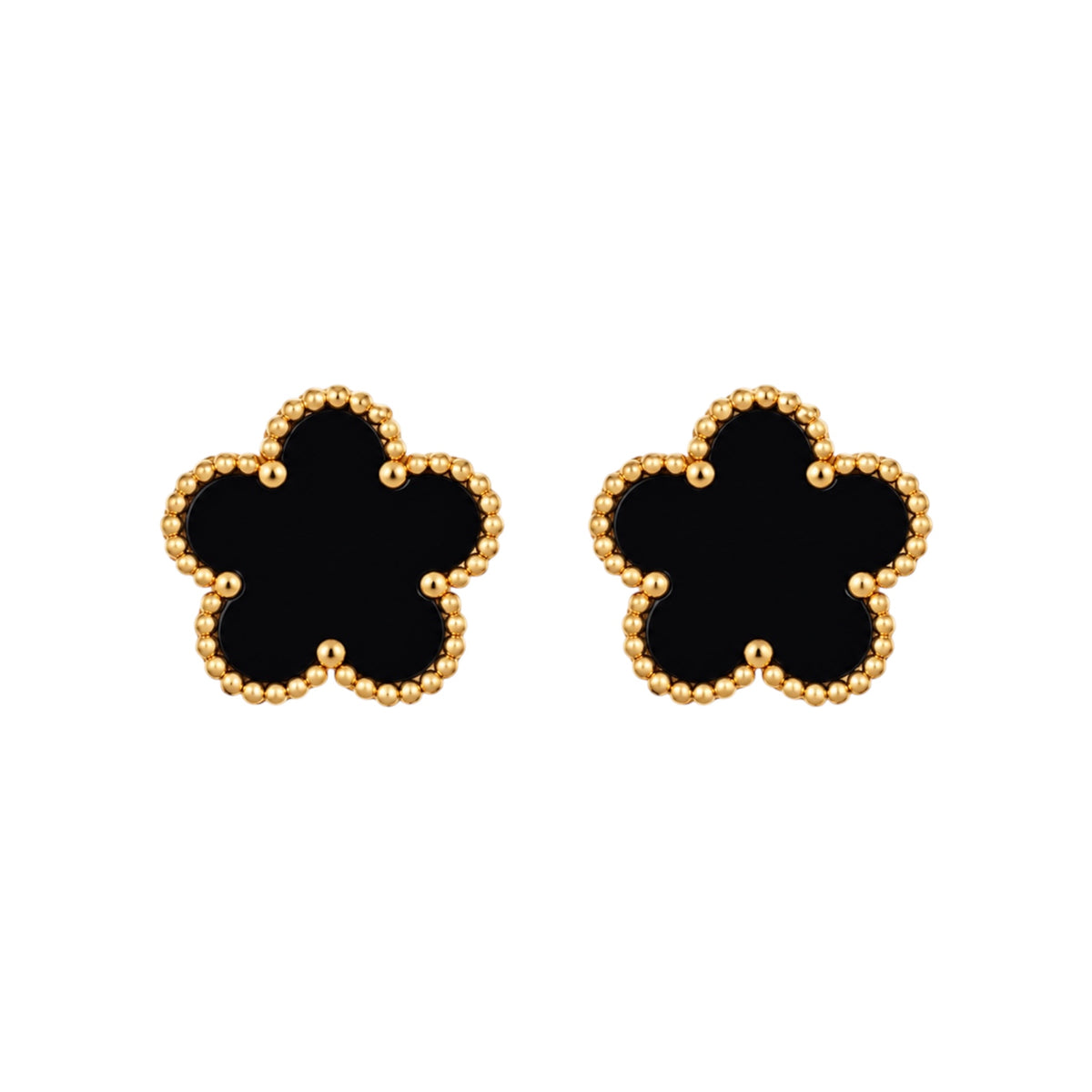 The Gold “Ash” Clover Earrings