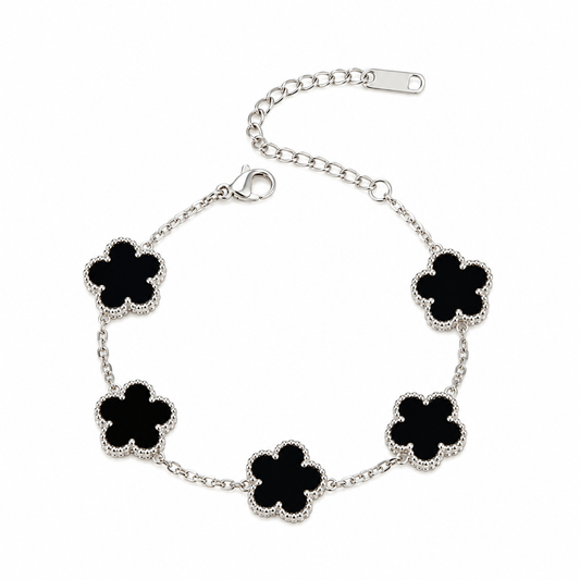 The Silver “Ash” Clover Bracelet