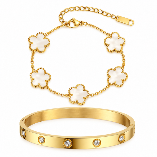 The Gold “Cloud” Clover Stack