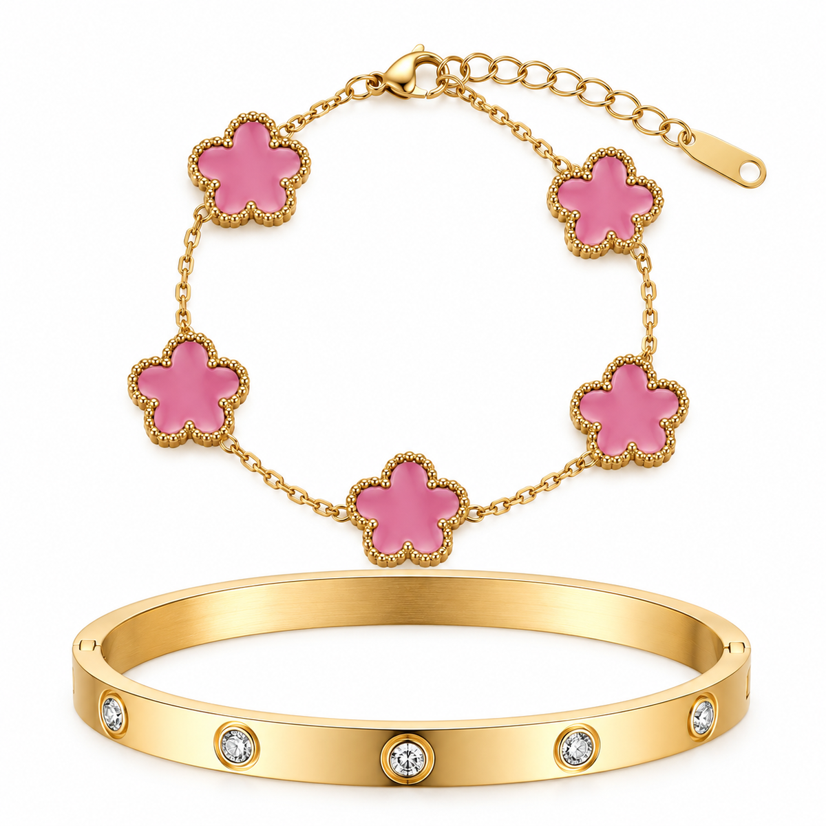 The Gold “Rosà” Clover Stack