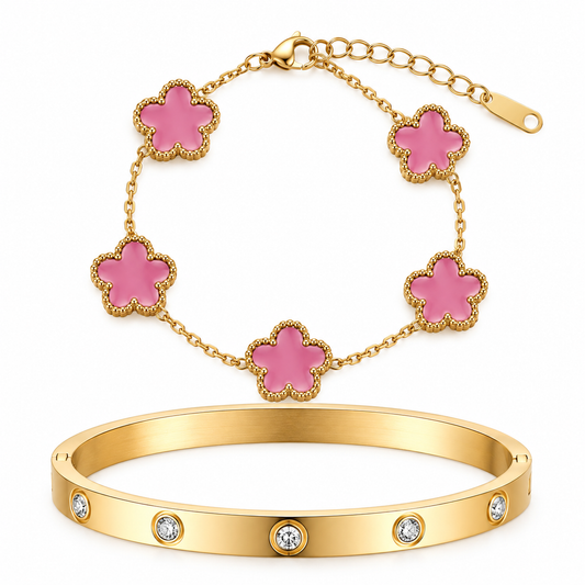 The Gold “Rosà” Clover Stack
