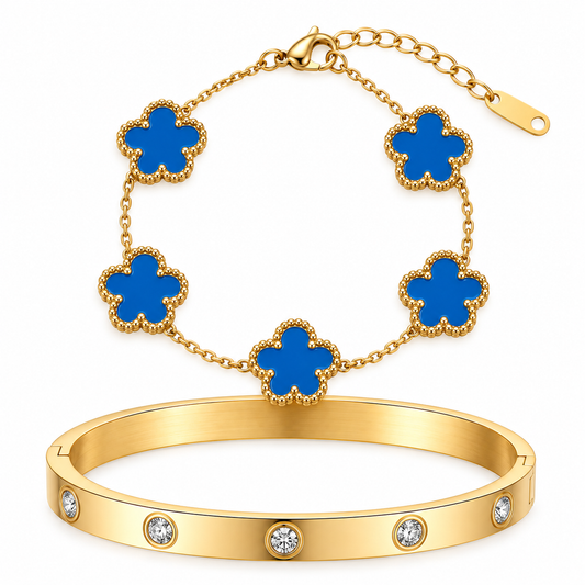 The Gold “Skye” Clover Stack