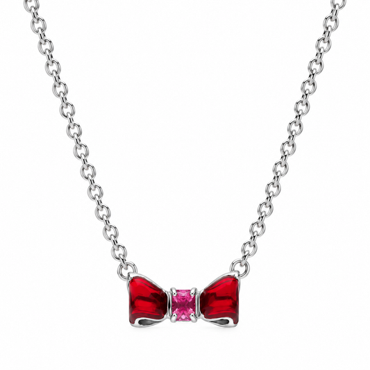 The “Snow White” Bow Necklace