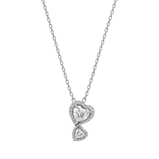 The Silver “Heart Drop” Necklace