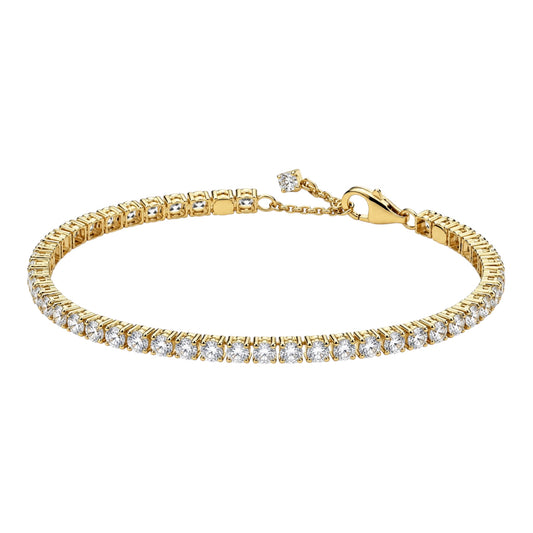The Gold Diamond Row Tennis Bracelet
