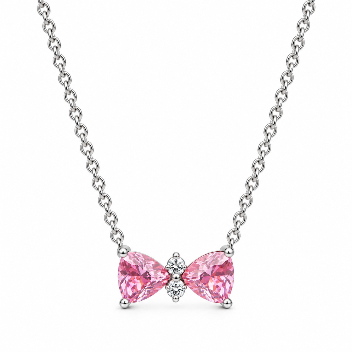 The Pink “Butterfly Bow” Necklace