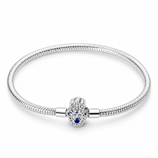 The Blue “Evil eye hand” Charm Bracelet