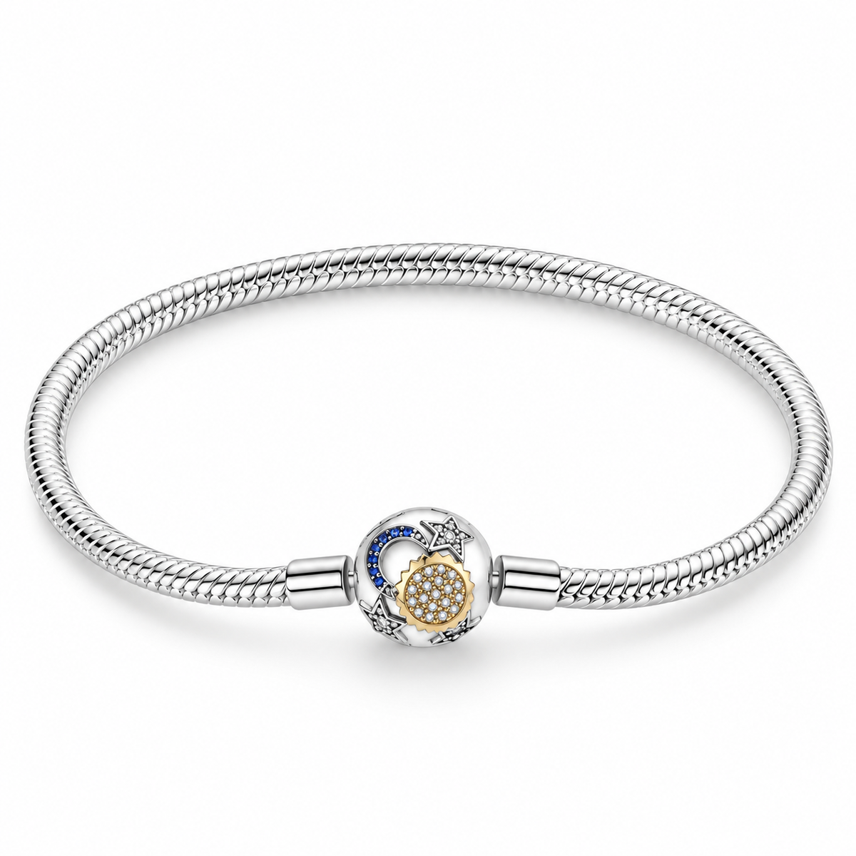 The Silver “Sun & Moon” Charm Bracelet