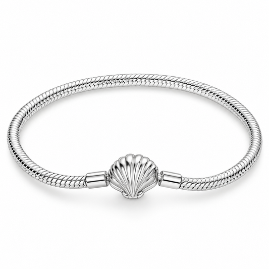 The Silver “Seashell” Charm Bracelet