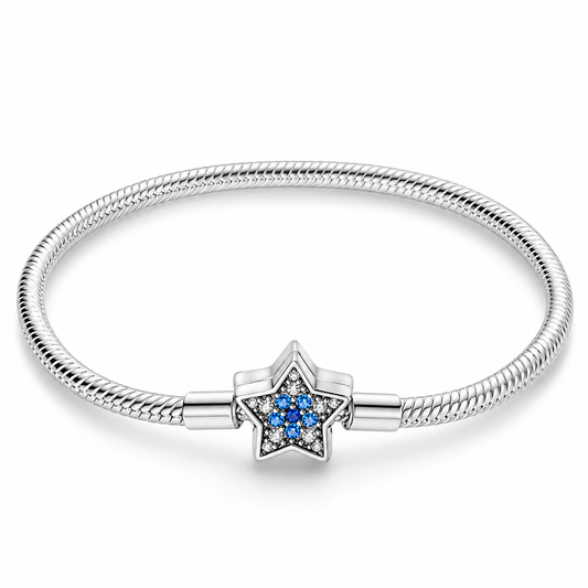 The Blue “Diamond Star” Charm Bracelet