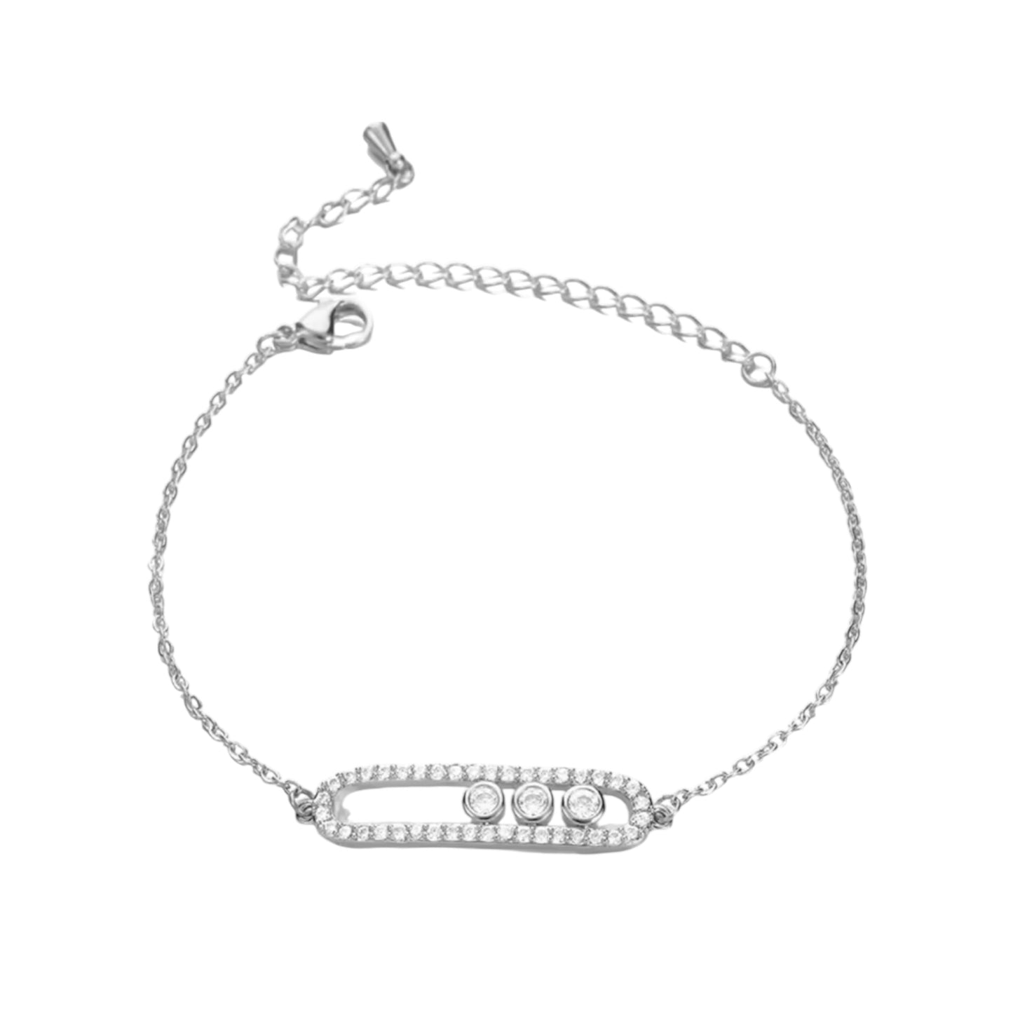 The Silver Diamond “Maddie” Bracelet