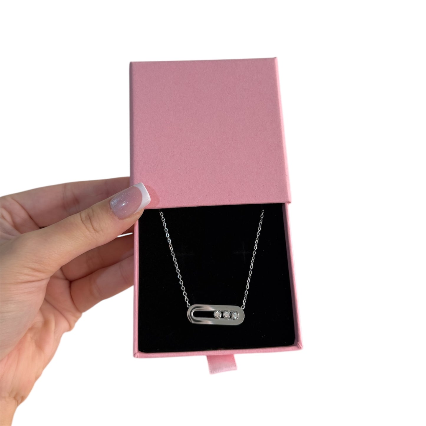 The Silver Gem “Maddie” Necklace