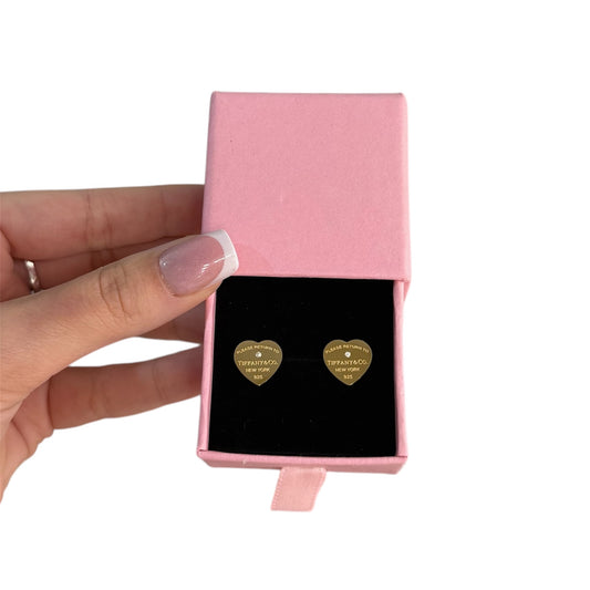 The Gold Diamond “Talia” Heart Earrings