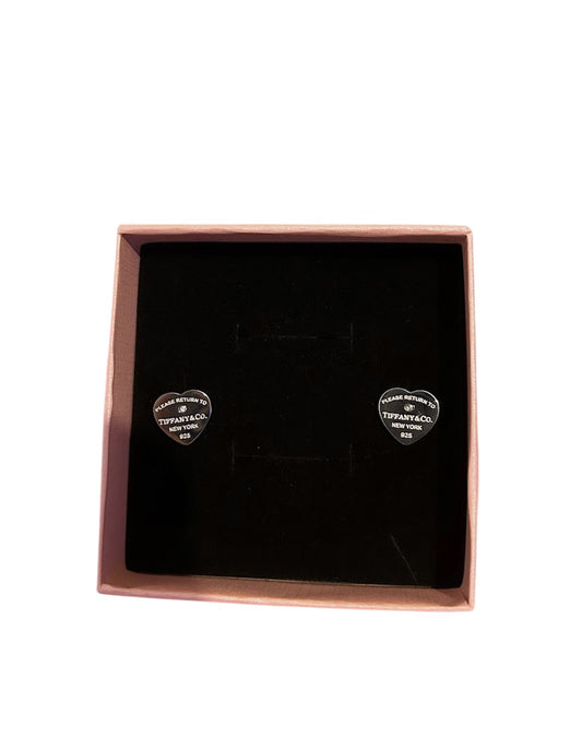T heart diamond earrings